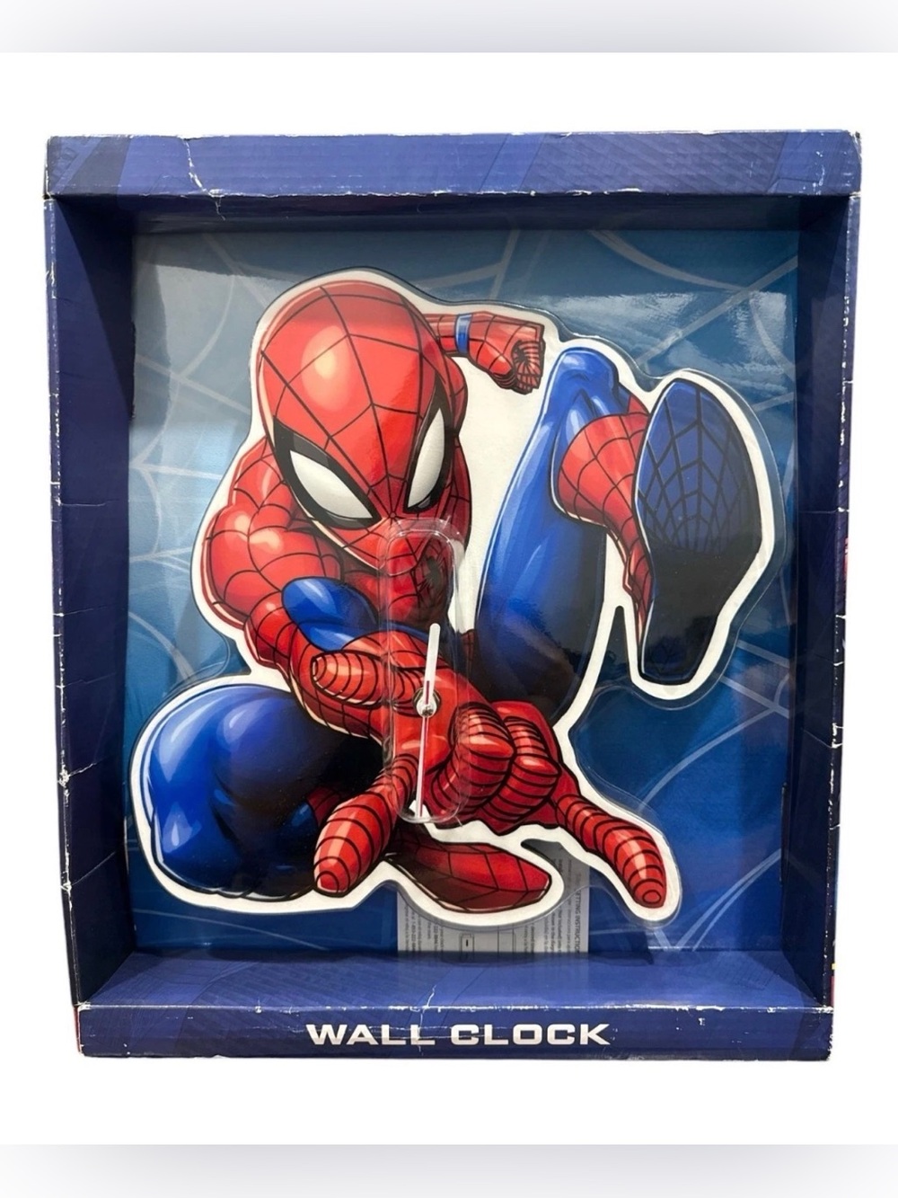Marvel Spider-Man Shaped Wall Clock With Analog Display For Kids Room Decor